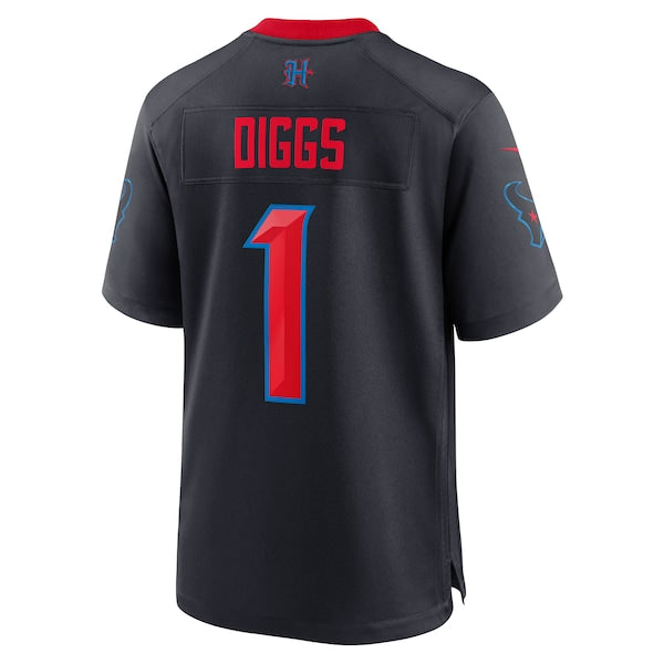 Stefon Diggs Houston Texans Nike Alternate Game Jersey -  Navy/Red