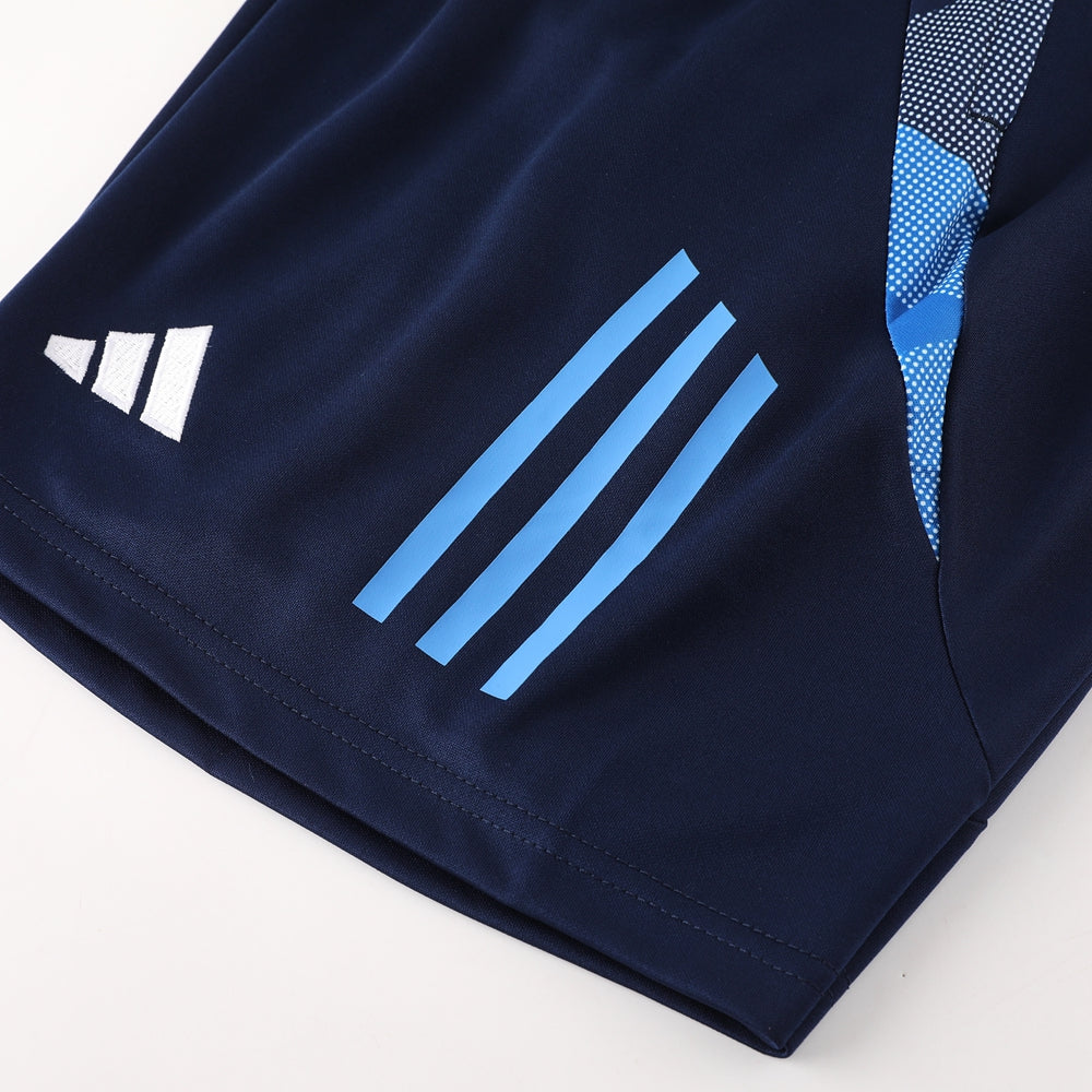 Adidas Short Sleeve Training Jersey Set - AD08- Black/Blue