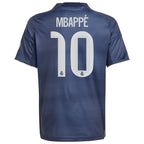 Kylian Mbappé Los Merengues adidas Youth 2025/26 Away Replica Player Jersey - Blue/White