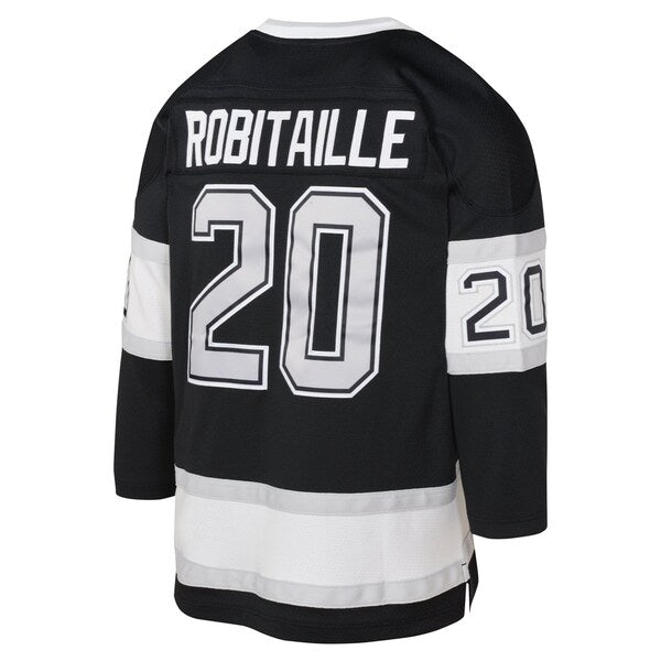 Luc Robitaille Los Angeles Kings Youth 1992 Blue Line Player Jersey - Black