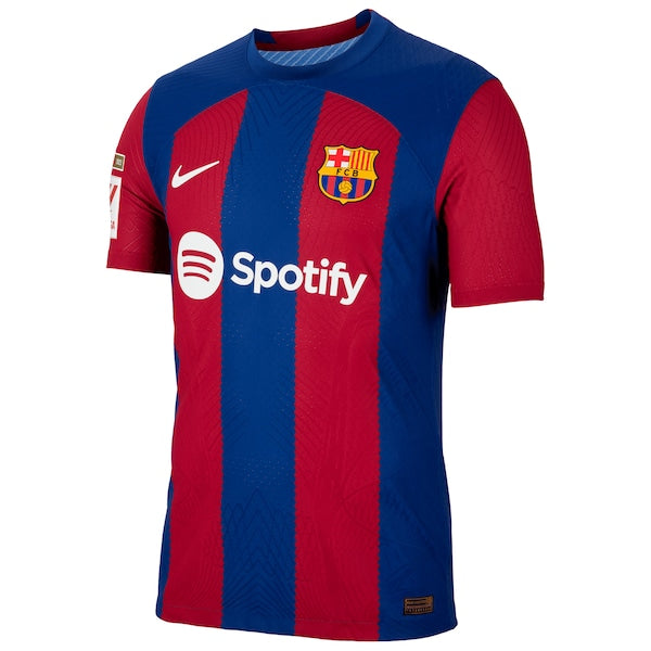 Frenkie de Jong Barcelona Nike 2023/24 Home Authentic Jersey - Royal/Aqua/White