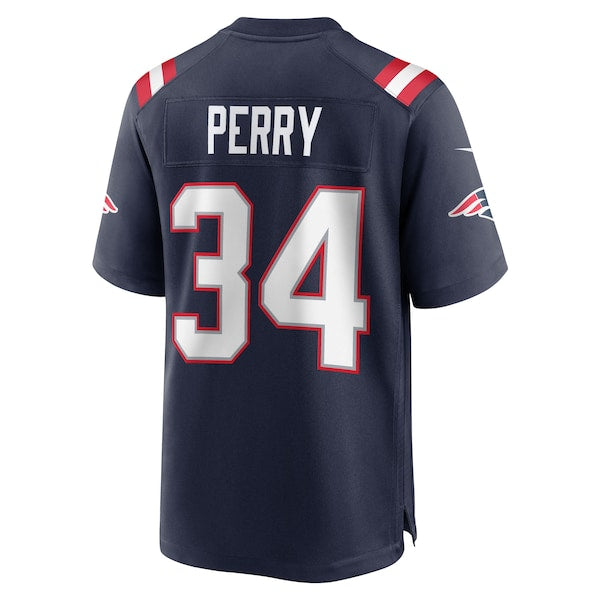 Mark Perry New England Patriots Nike Team Game Jersey -  Navy
