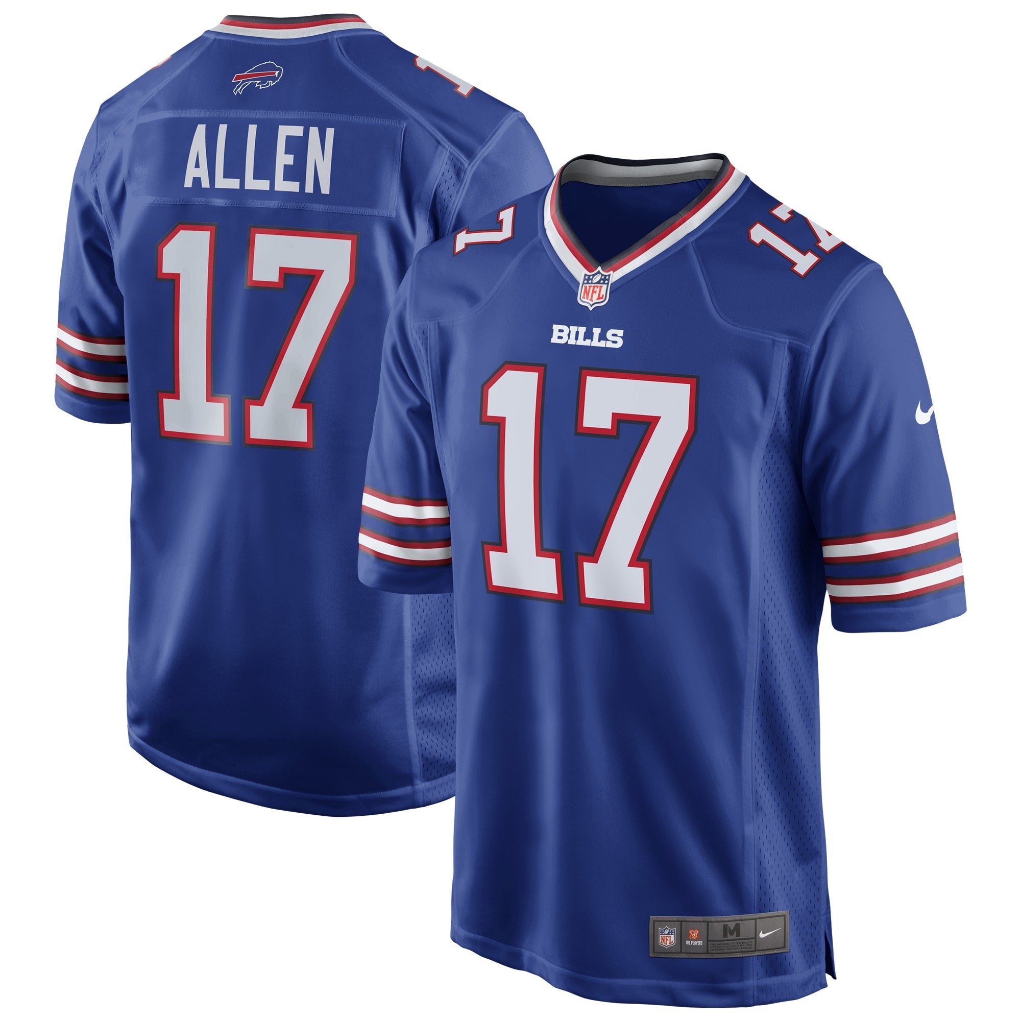 Josh Allen Buffalo Bills Nike Alternate Game Player Jersey - Red/Royal/White