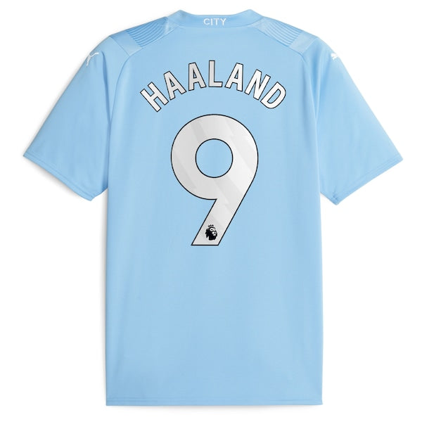 Erling Haaland Manchester City Puma 2023/24 Home Replica Player Jersey - Sky Blue