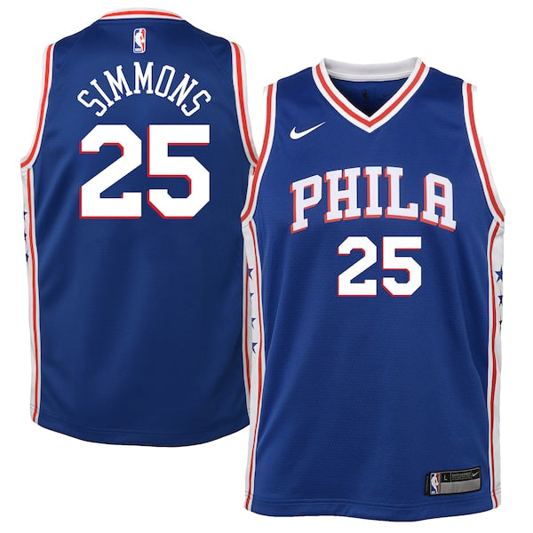 Ben Simmons Philadelphia 76ers Nike Youth Swingman Jersey Royal - Icon Edition/White
