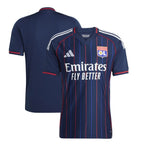 Olympique Lyonnais adidas 2025/26 Away Replica Jersey - Blue/White