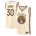 Stephen Curry Golden State Warriors  2025/26 City Edition Fast Break Jersey - Tan