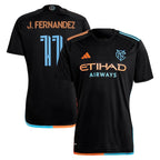 Julian Fernandez New York City FC adidas 2024 24/7 Kit Replica Player Jersey – Black