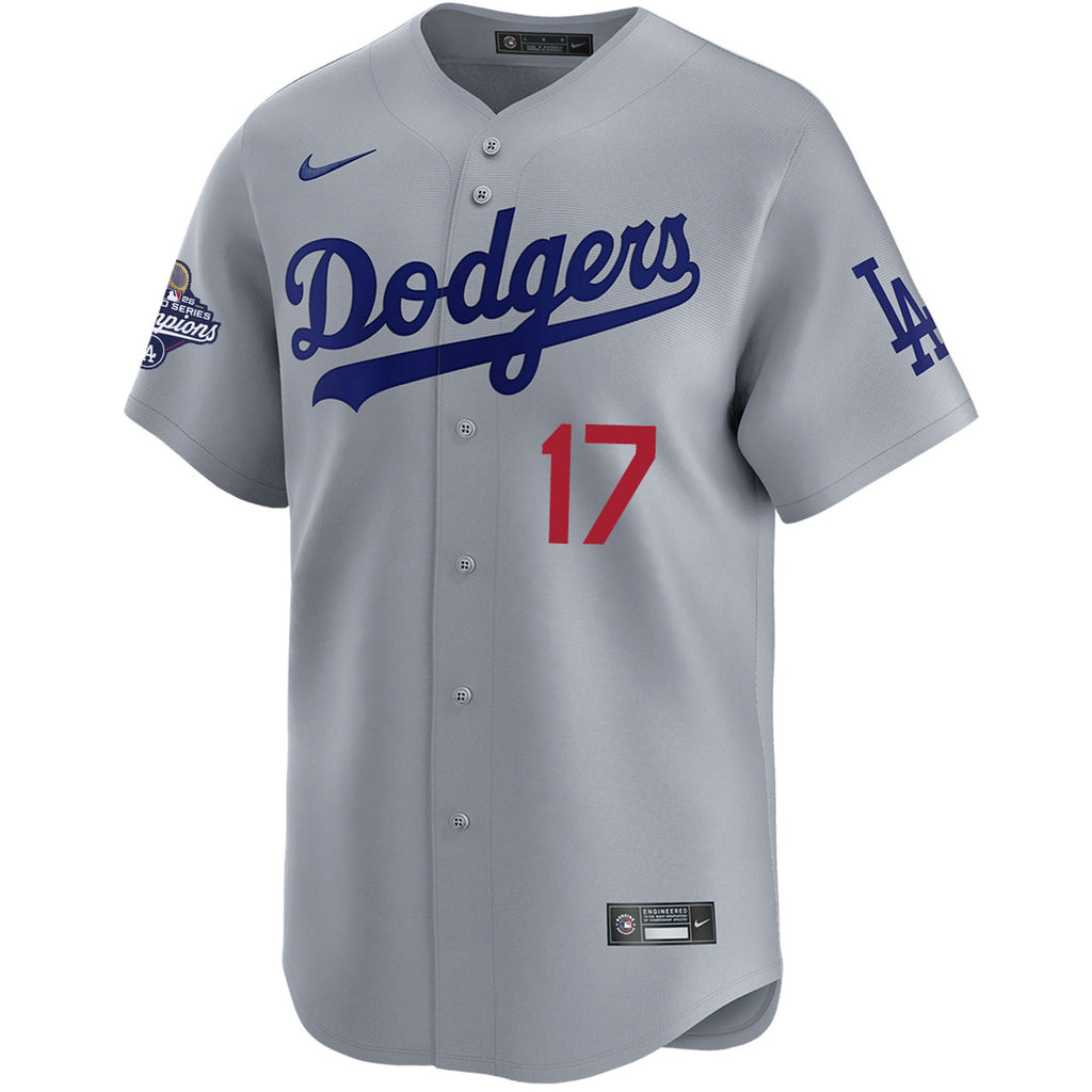 Shohei Ohtani Los Angeles Dodgers Nike 2025 World Series Champions Limited Jersey - Grey