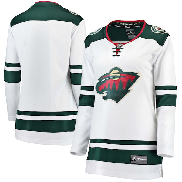 Minnesota Wild  Women's Away Breakaway Jersey - White/Green