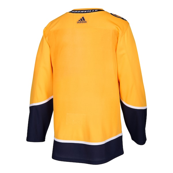 Nashville Predators adidas Home Authentic Blank Jersey - Gold