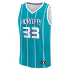 Liam McNeeley Charlotte Hornets  Fast Break Replica Jersey - Teal - Icon Edition