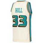 Grant Hill Detroit Pistons Chainstitch Swingman Jersey - Cream