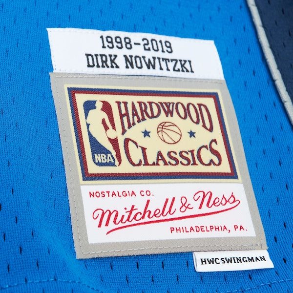 Dirk Nowitzki Dallas Mavericks Unisex Hall of Fame Class of 2023 Throwback Swingman Jersey - Blue
