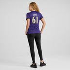 Nick Samac Baltimore Ravens Nike Women's  Game Jersey -  Purple