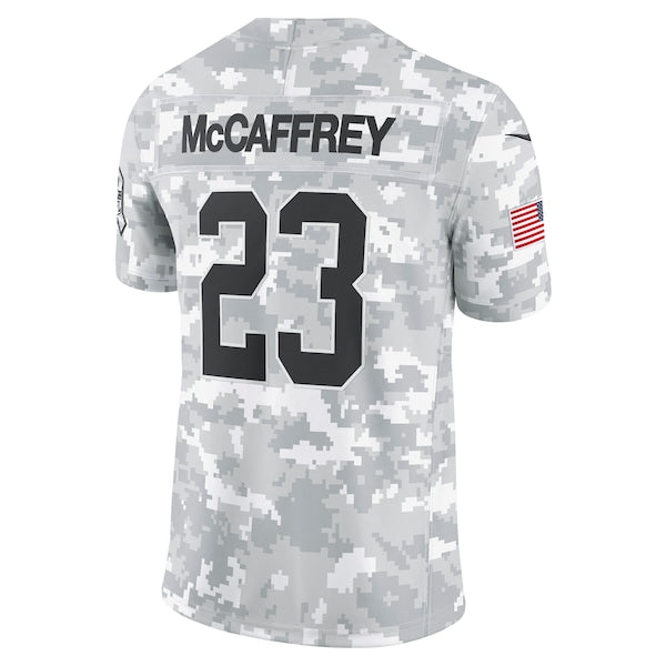 Christian McCaffrey San Francisco 49ers Nike 2024 Salute to Service Limited Jersey - Arctic Camo