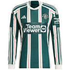 Alvaro Fernández Manchester United adidas 2023/24 Away Replica Long Sleeve Player Jersey – Green