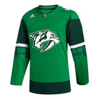 Nashville Predators adidas 2023 St. Patrick's Day Primegreen Authentic Jersey - Kelly Green