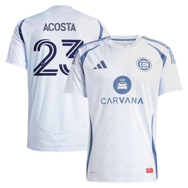 Kellyn Acosta Chicago Fire adidas 2025 The Municipal Kit Replica Player Jersey - Light Blue