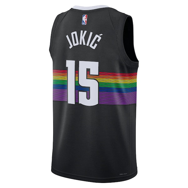 Nikola Jokić Denver Nuggets Nike Unisex 2025/26 Swingman Jersey - Black - City Edition