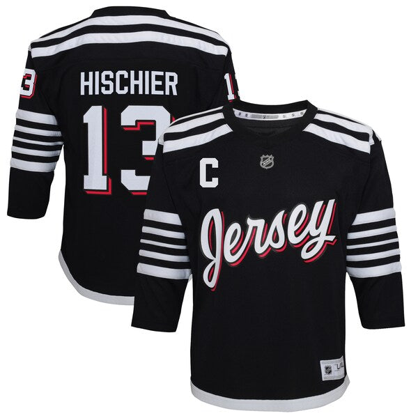 Nico Hischier New Jersey Devils Preschool 2021/22 Alternate Replica Player Jersey - Black