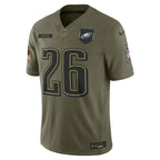 Saquon Barkley Philadelphia Eagles Nike 2025 Salute to Service Limited Jersey - Olive