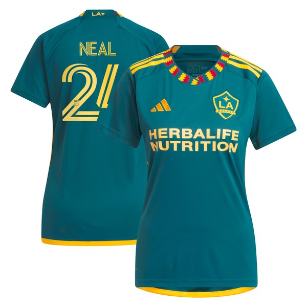 Jalen Neal LA Galaxy adidas Women's 2024 LA Kit Replica Player Jersey - Green/White