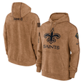 New Orleans Saints Men's Nike Brown 2023 Salute To Service Club Pullover Hoodie