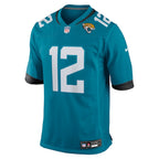 Travis Hunter Jacksonville Jaguars Nike 2025 NFL Draft First Round Pick Game Jersey - Teal/Black/White