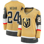 Jaycob Megna Vegas Golden Knights  Women's Home Breakaway Jersey - Gold