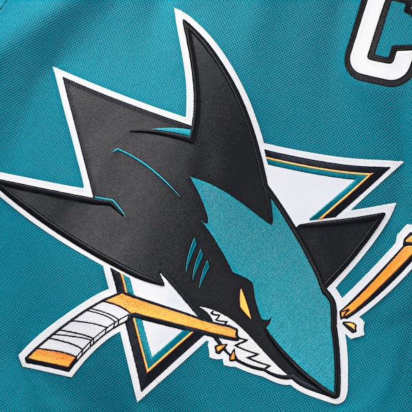 San Jose Sharks  Home Premium Custom Jersey - Teal
