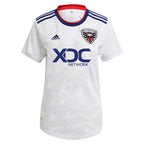 Edison Flores D.C. United adidas Women's 2022 The Marble Replica Player Jersey - White
