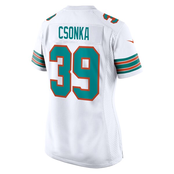 Larry Csonka Miami Dolphins Nike Women's Retired Player Jersey - White/Aqua