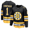 Jeremy Swayman Boston Bruins  Home Breakaway Player Jersey - Black