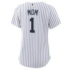 New York Yankees Nike Women's #1 Mom Home Replica Jersey - White