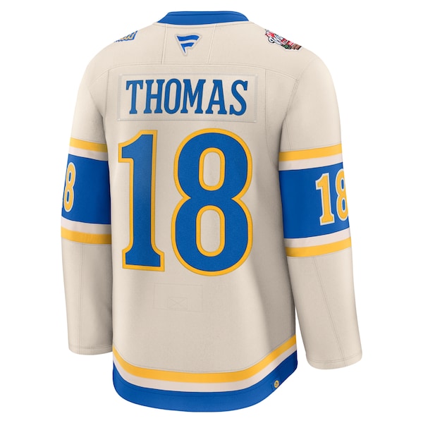 Robert Thomas St. Louis Blues  2025 NHL Winter Classic Premium Player Jersey - Cream