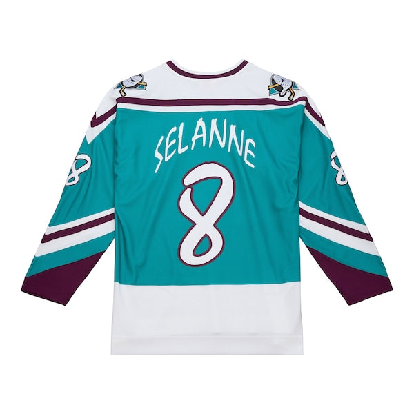 Teemu Selanne Anaheim Ducks  1995-96 Power Play Jersey - Teal