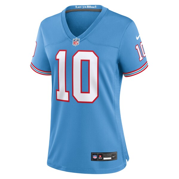 DeAndre Hopkins Tennessee Titans Nike Women's Oilers Throwback Player Game Jersey - Light Blue/Navy