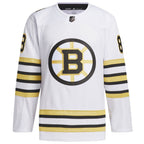 David Pastrnak Boston Bruins adidas  Primegreen Authentic Player Jersey - White/Black