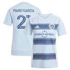 Manu Garcia Sporting Kansas City adidas Women's 2025 One KC Replica Player Jersey - Light Blue