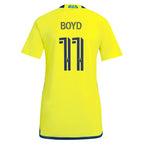 Tyler Boyd Nashville SC adidas Women's 2024 The 615 Kit Replica Player Jersey - Yellow/Black