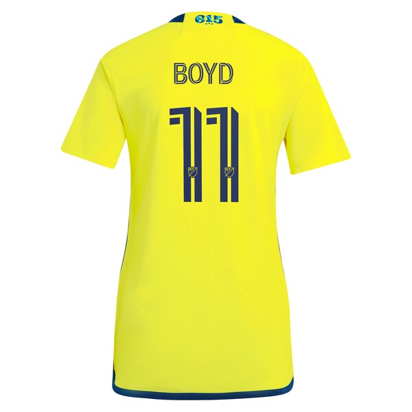 Tyler Boyd Nashville SC adidas Women's 2024 The 615 Kit Replica Player Jersey - Yellow/Black