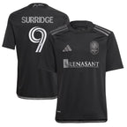 Sam Surridge Nashville SC adidas Youth 2024 Man In Black Kit Replica Player Jersey – Black