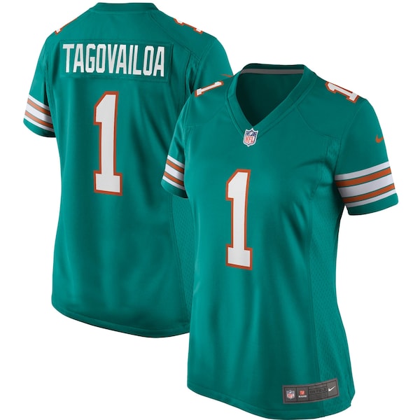Tua Tagovailoa Miami Dolphins Nike Women's Alternate Game Jersey - Aqua/White