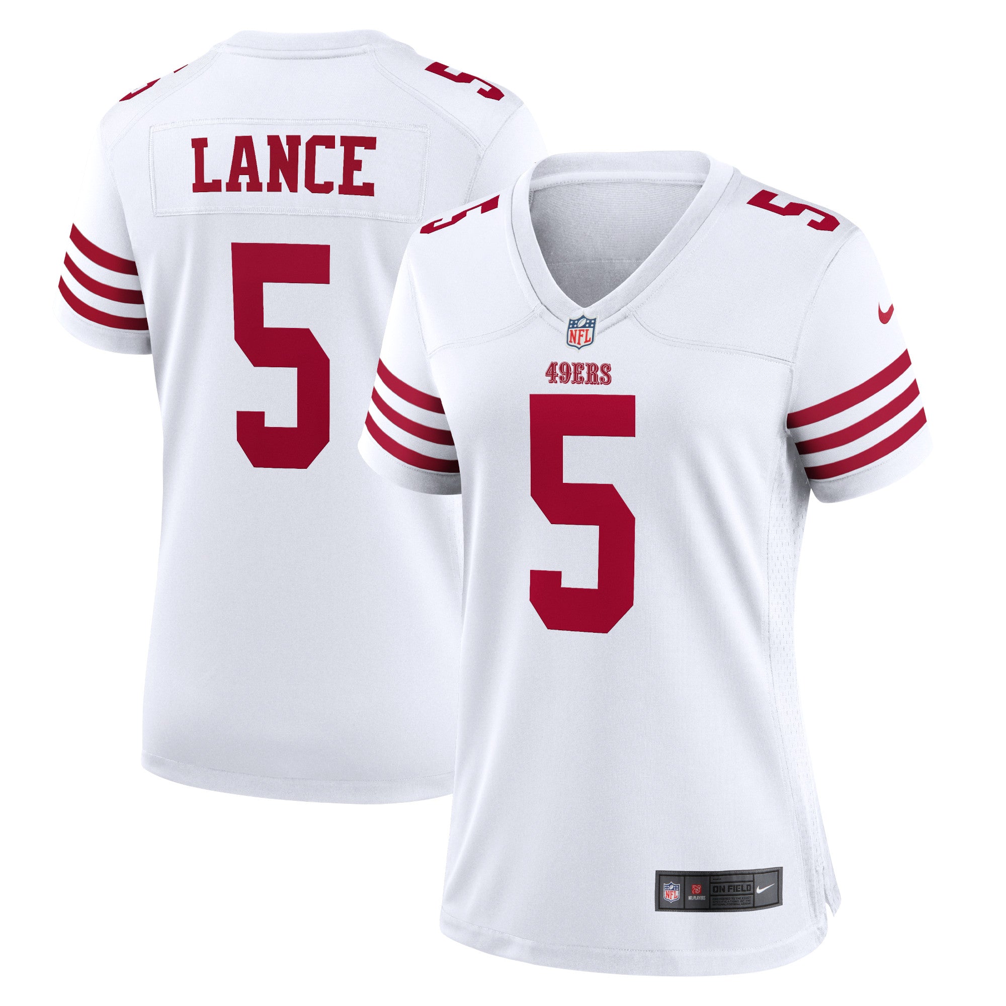 Trey Lance San Francisco 49ers Nike Women's Player Jersey - Scarlet/White