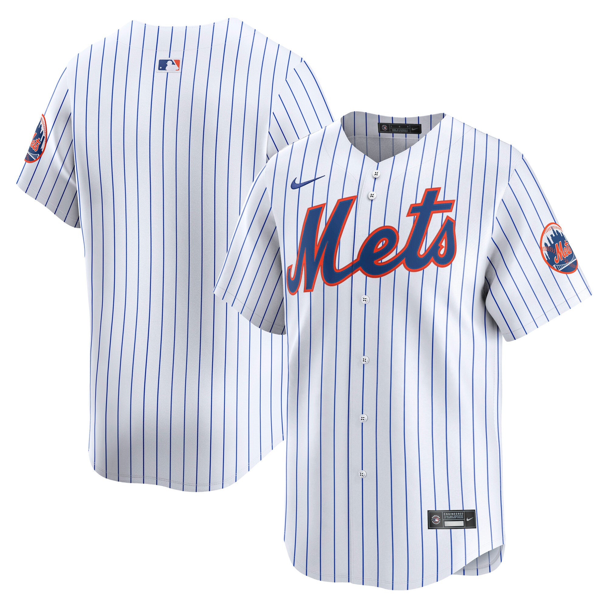 New York Mets Nike Away Limited Jersey - Gray/White