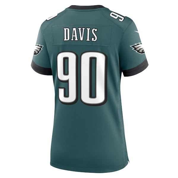 Jordan Davis Philadelphia Eagles Nike Women's Team Game Jersey - Midnight Green