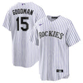 Hunter Goodman Colorado Rockies Nike  Youth Home Replica Jersey - White