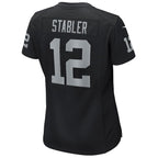 Ken Stabler Las Vegas Raiders Nike Women's Game Retired Player Jersey - Black