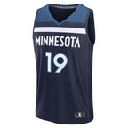 Joan Beringer Minnesota Timberwolves  2025 NBA Draft First Round Pick Fast Break Replica Jersey - Icon Edition - Navy